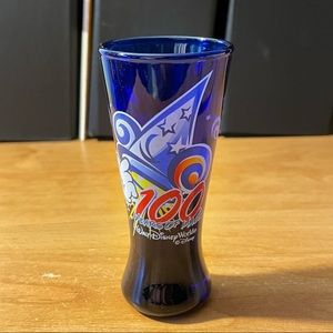 2001 Walt Disney World 100 Years Of Magic Blue Tall Shot Glass - New